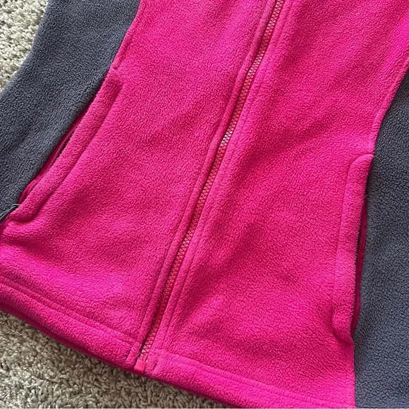 {The Northface} Pink and Gray zip up fleece jacket - Picture 8 of 9